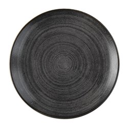 Assiettes rondes Churchill Stonecast Raw Evolve Black 217mm (Lot de 12) - Gastronoble - FS838