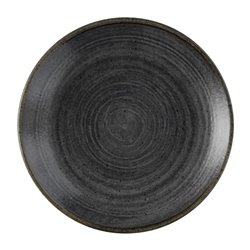 Assiettes rondes Churchill Stonecast Raw Evolve Black 165mm (Lot de 12) - Gastronoble - FS839