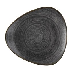 Assiettes Lotus Churchill Stonecast Raw noires 254mm (Lot de 12) - Gastronoble - FS842
