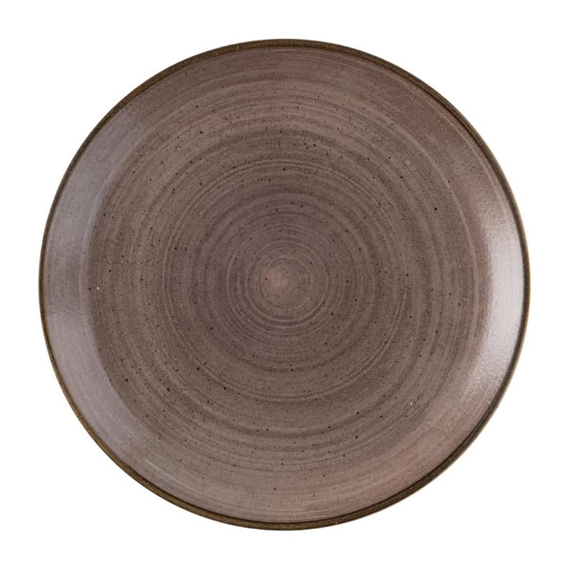 Assiettes avec rebord Churchill Stonecast Raw Evolve Brown 286mm (Lot de 12) - Gastronoble - FS846