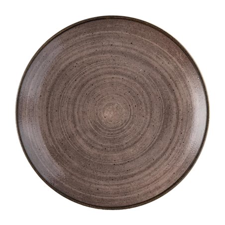 Assiettes avec rebord Churchill Stonecast Raw Evolve Brown 260mm (Lot de 12) - Gastronoble - FS847