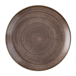 Assiettes avec rebord Churchill Stonecast Raw Evolve Brown 217mm (Lot de 12) - Gastronoble - FS848