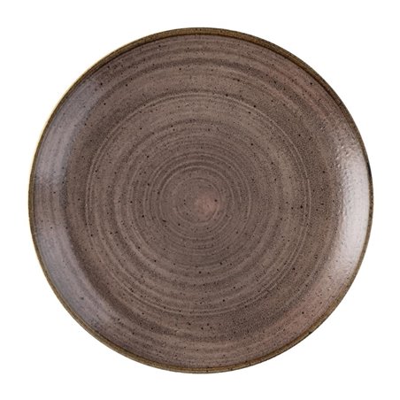 Assiettes avec rebord Churchill Stonecast Raw Evolve Brown 217mm (Lot de 12) - Gastronoble - FS848
