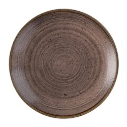 Assiettes avec rebord Churchill Stonecast Raw Evolve Brown 165mm (Lot de 12) - Gastronoble - FS849