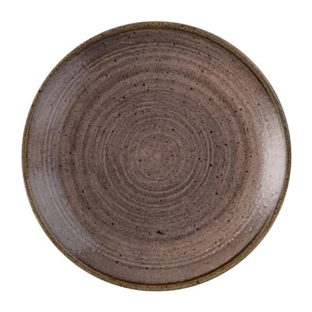 Assiettes avec rebord Churchill Stonecast Raw Evolve Brown 165mm (Lot de 12) - Gastronoble - FS849