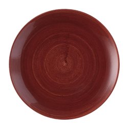 Assiettes avec rebord Churchill Stonecast Patina Evolve Red Rust 288mm (Lot de 12) - Gastronoble - FS880