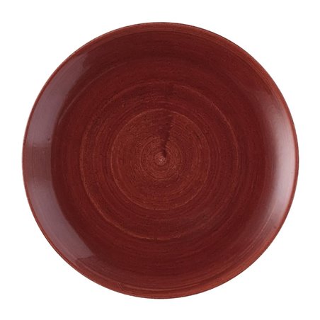 Assiettes avec rebord Churchill Stonecast Patina Evolve Red Rust 288mm (Lot de 12) - Gastronoble - FS880