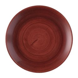 Assiettes avec rebord Churchill Stonecast Patina Evolve Red Rust 217mm (Lot de 12) - Gastronoble - FS882