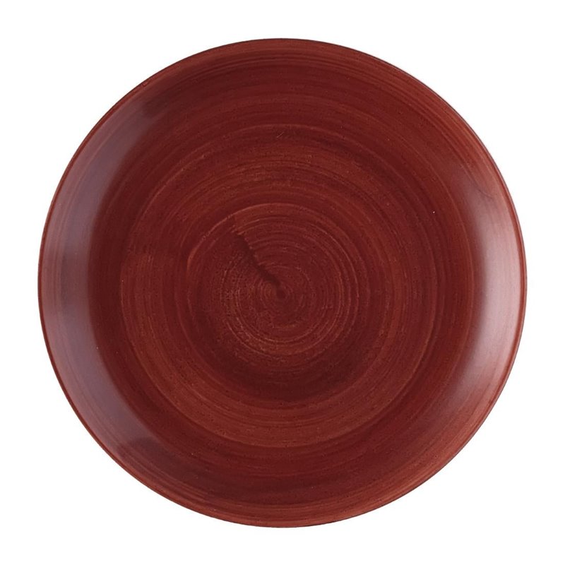 Assiettes avec rebord Churchill Stonecast Patina Evolve Red Rust 165mm (Lot de 12) - Gastronoble - FS883