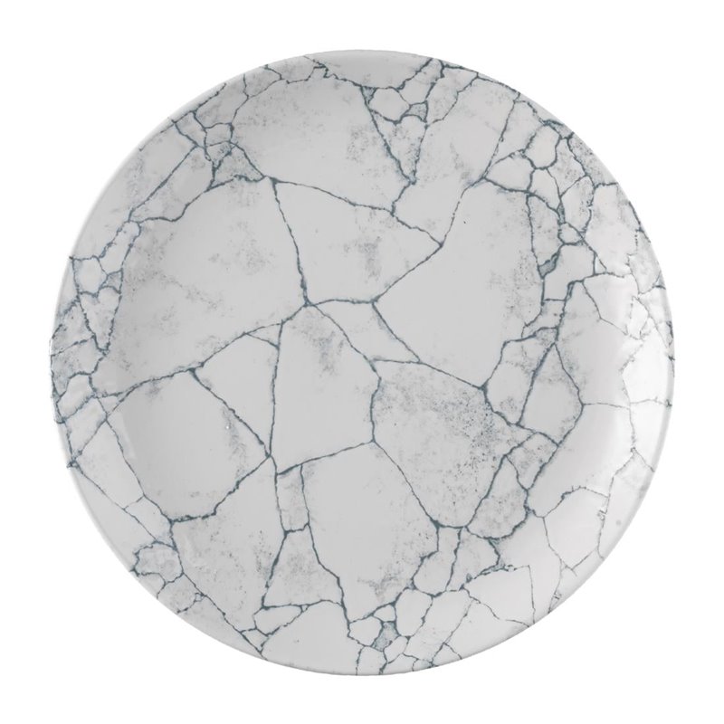 Assiettes rondes Churchill Studio Prints Kintsugi Pearl Evolve Grey 286mm (Lot de 12) - Gastronoble - FS937