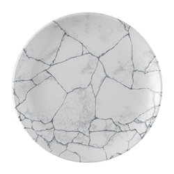 Assiettes rondes Churchill Studio Prints Kintsugi Pearl Evolve Grey 260mm (Lot de 12) - Gastronoble - FS938