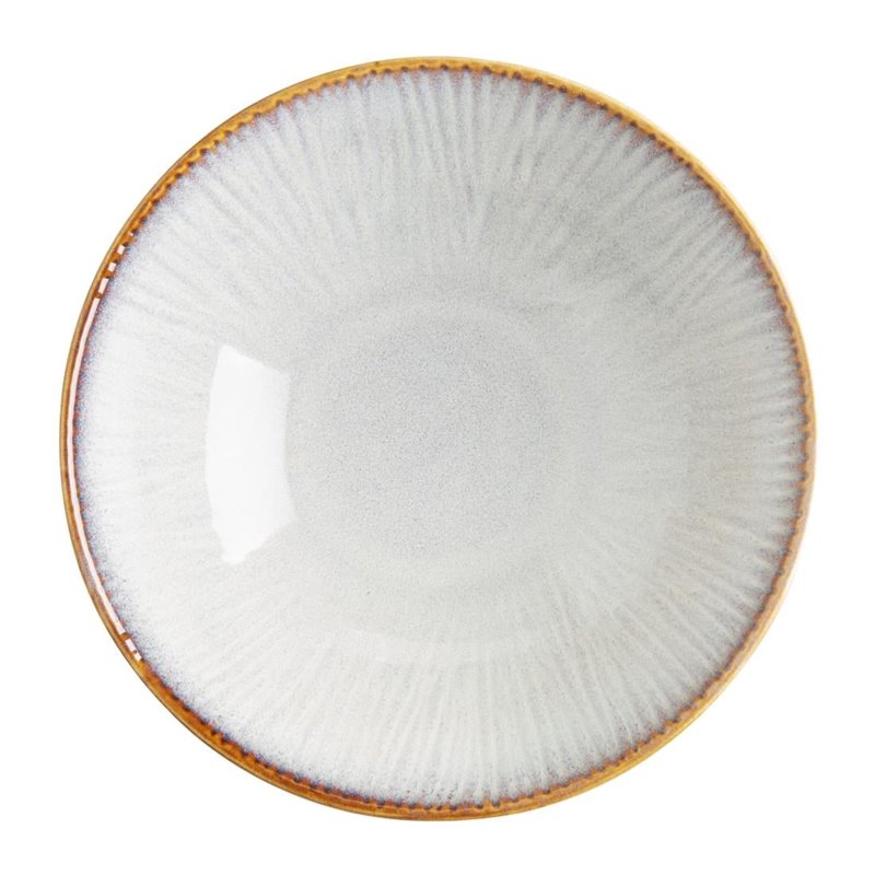 Bols &Eacute;vas&eacute;s Olympia Drift En Relief Gris 205mm (Lot de 4) - Gastronoble - FU198