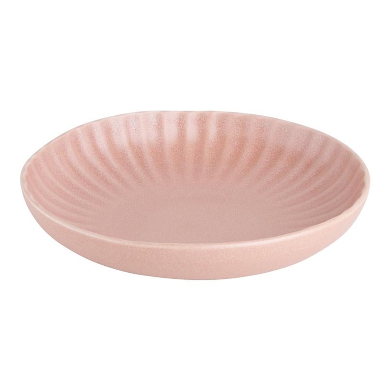Assiettes calottes Olympia Corallite p&ecirc;che 220x50mm (lot de 6) - Gastronoble - FU215