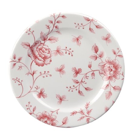 Assiettes plates Churchill Rose Chintz Cranberry 170mm (Lot de 6) - Gastronoble - GF615