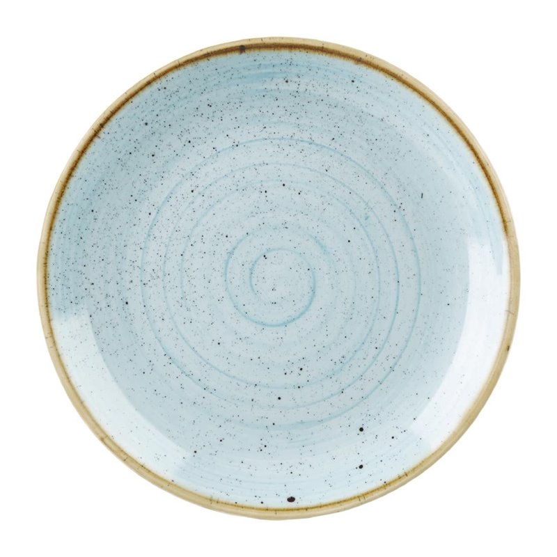 Assiettes rondes Churchill Stonecast Duck Egg Blue 288mm (Lot de 12) - Gastronoble - GM686