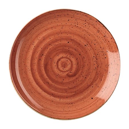 Assiettes rondes Churchill Stonecast Spiced Orange Evolve 288mm (Lot de 12) - Gastronoble - GP941