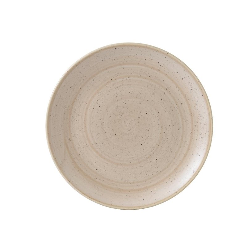 Assiettes rondes Churchill&nbsp;Stonecast Nutmeg Cream 260mm (Lot de 12) - Gastronoble - GR935