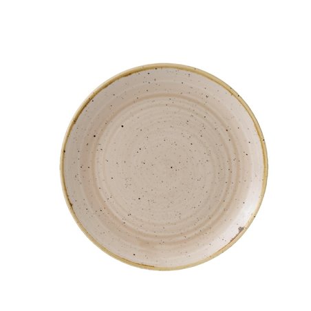 Assiettes rondes Churchill&nbsp;Stonecast Nutmeg Cream 217mm (Lot de 12) - Gastronoble - GR936