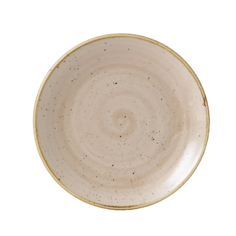 Assiettes rondes Churchill&nbsp;Stonecast Nutmeg Cream 165mm (Lot de 12) - Gastronoble - GR937