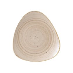 Assiettes triangulaires Churchill&nbsp;Stonecast Nutmeg Cream 311mm (Lot de 6) - Gastronoble - GR939