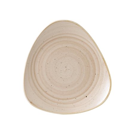 Assiettes triangulaires Churchill&nbsp;Stonecast Nutmeg Cream 311mm (Lot de 6) - Gastronoble - GR939