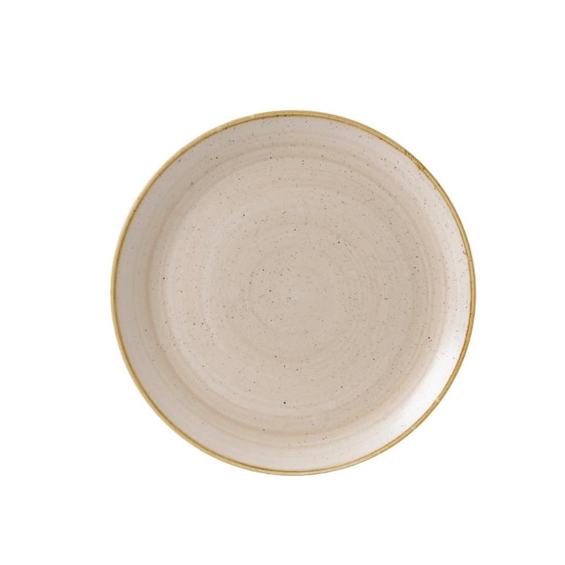 Assiettes rondes Churchill&nbsp;Stonecast Nutmeg Cream 324mm (Lot de 6) - Gastronoble - GR952