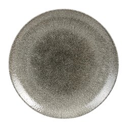 Assiettes rondes Churchill Studio Prints Raku Quartz Black 288mm (Lot de 12) - Gastronoble - HC767