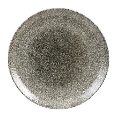 Assiettes rondes Churchill Studio Prints Raku Quartz Black 288mm (Lot de 12) - Gastronoble - HC767
