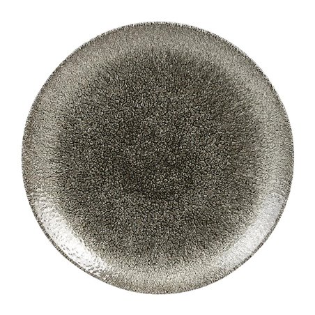 Assiettes rondes Churchill Studio Prints Raku Quartz Black 260mm (Lot de 12) - Gastronoble - HC768