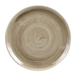 Assiettes rondes Churchill Stonecast Patina Antique Taupe 324mm (Lot de 6) - Gastronoble - HC785