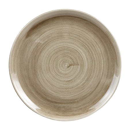 Assiettes rondes Churchill Stonecast Patina Antique Taupe 324mm (Lot de 6) - Gastronoble - HC785
