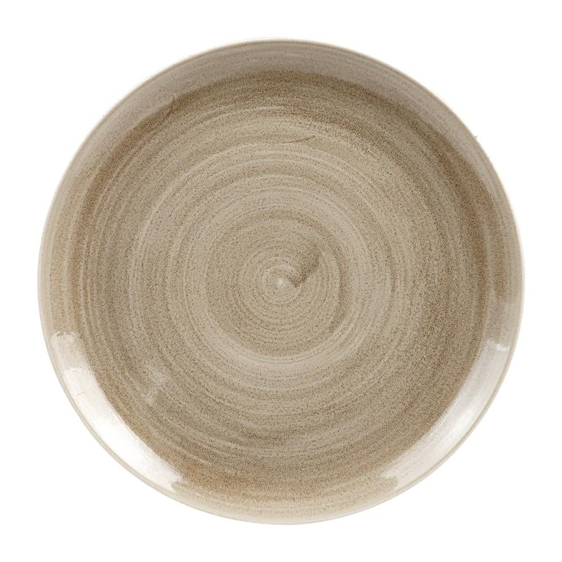 Assiettes rondes Churchill Stonecast Patina Antique Taupe 288mm (Lot de 10) - Gastronoble - HC786