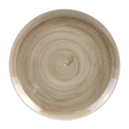 Assiettes rondes Churchill Stonecast Patina Antique Taupe 288mm (Lot de 10) - Gastronoble - HC786