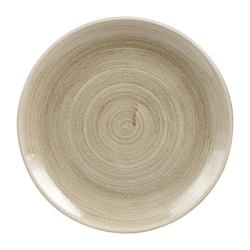 Assiettes rondes Churchill Stonecast Patina Antique Taupe 260mm (Lot de 9) - Gastronoble - HC787