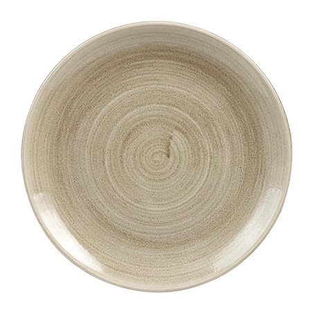 Assiettes rondes Churchill Stonecast Patina Antique Taupe 260mm (Lot de 9) - Gastronoble - HC787