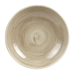 Assiettes rondes Churchill Stonecast Patina Antique Taupe 248mm (Lot de 8) - Gastronoble - HC790