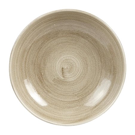 Assiettes rondes Churchill Stonecast Patina Antique Taupe 248mm (Lot de 8) - Gastronoble - HC790
