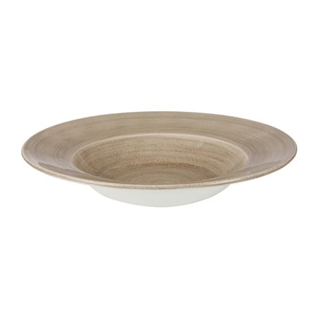 Bols &agrave; bord large Churchill Stonecast Patina Antique Taupe 280mm (Lot de 12) - Gastronoble - HC799