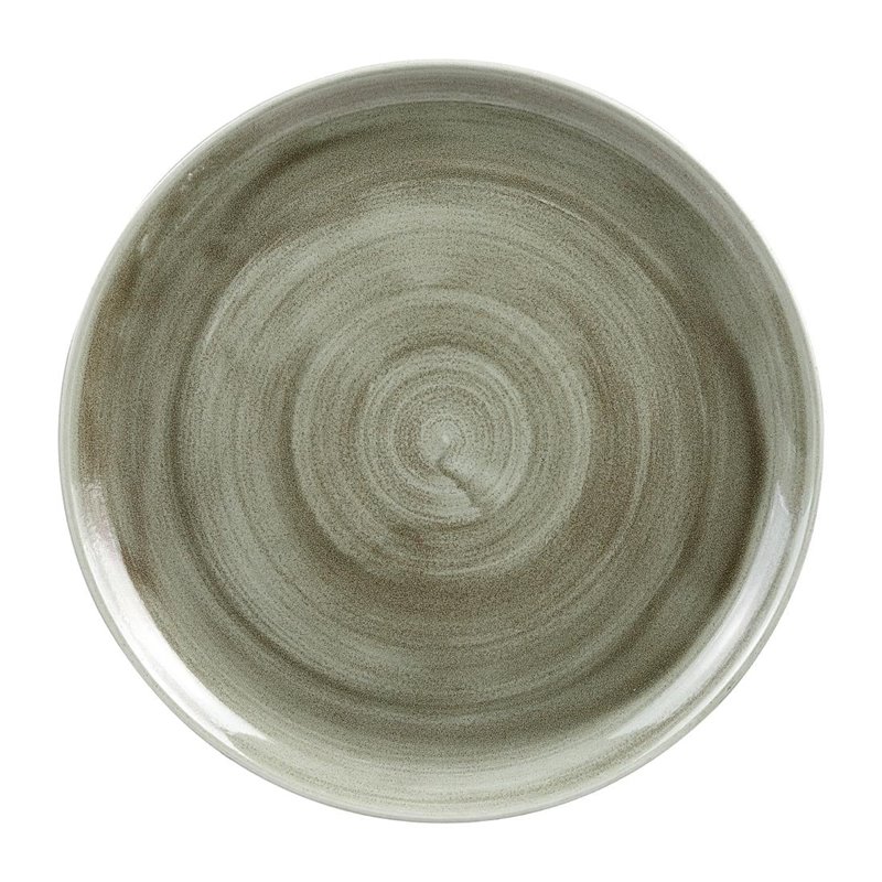 Assiettes rondes Churchill Stonecast Patina Antique Green 324mm (Lot de 6) - Gastronoble - HC805