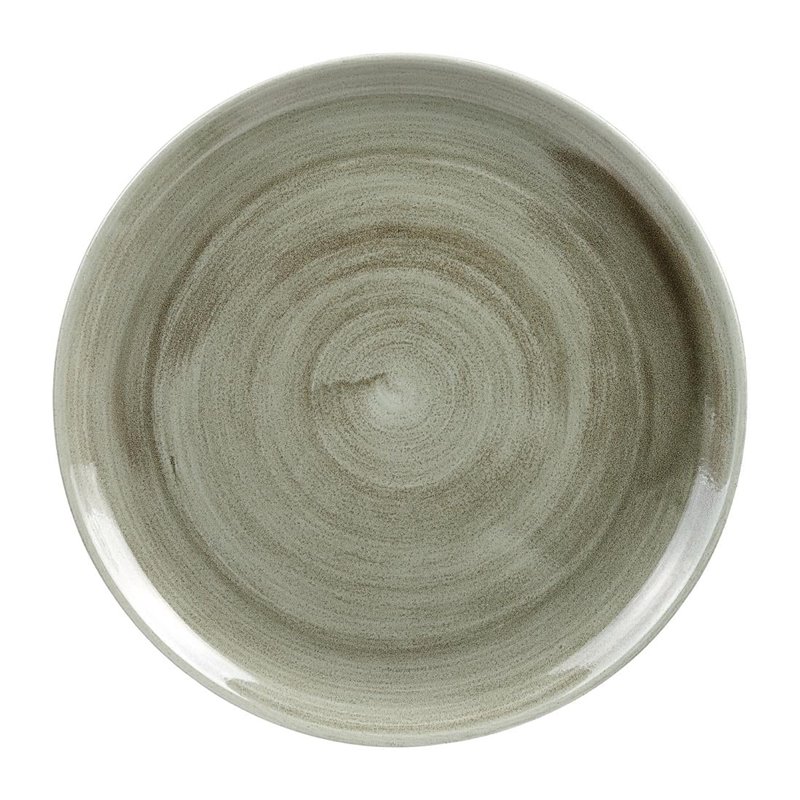 Assiettes rondes Churchill Stonecast Patina Antique Green 288mm (Lot de 12) - Gastronoble - HC806