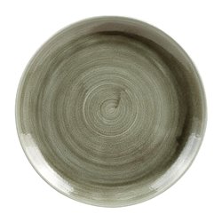 Assiettes rondes Churchill Stonecast Patina Antique Green 260mm (Lot de 12) - Gastronoble - HC807