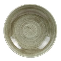 Assiettes coupes rondes Churchill Stonecast Patina Antique Green 182mm (Lot de 12) - Gastronoble - HC811