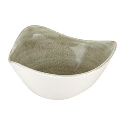 Bols triangulaires Churchill Stonecast Patina Antique Green 153mm (Lot de 12) - Gastronoble - HC816