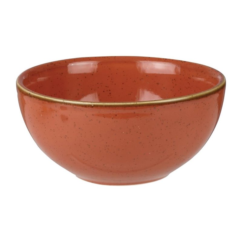 Bols &agrave; soupe Churchill Stonecast Spiced Orange 132mm (Lot de 12) - Gastronoble - HC836