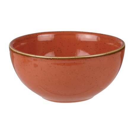 Bols &agrave; soupe Churchill Stonecast Spiced Orange 132mm (Lot de 12) - Gastronoble - HC836
