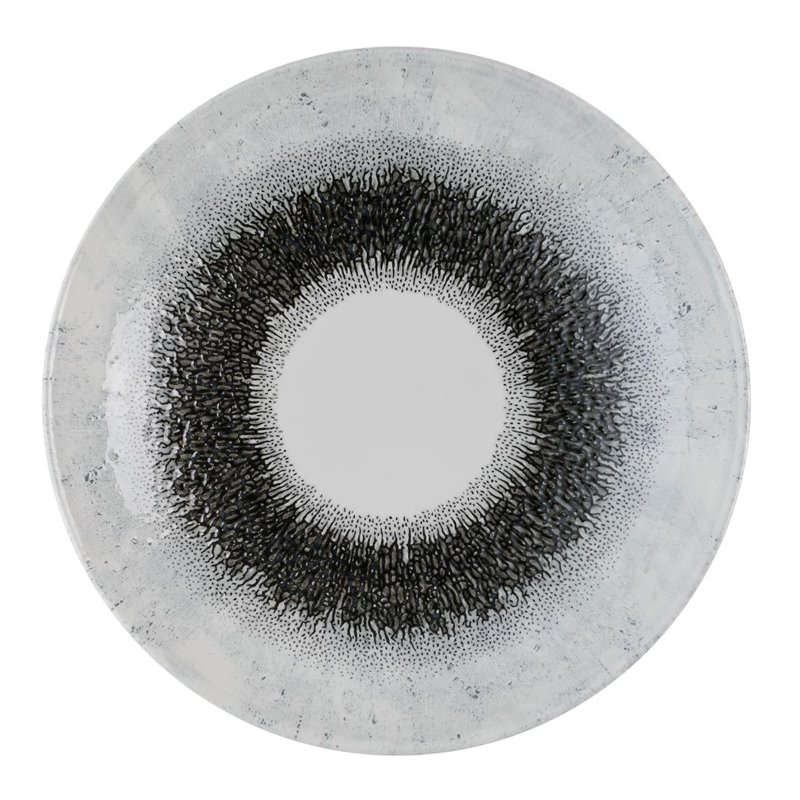Assiettes coupes rondes Churchill Studio Prints Fusion Black Evolve 247mm (Lot de 12) - Gastronoble - HR303