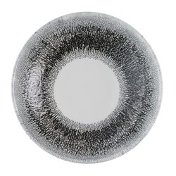 Assiettes coupes rondes Churchill Studio Prints Fusion Black Evolve 182mm (Lot de 12) - Gastronoble - HR304