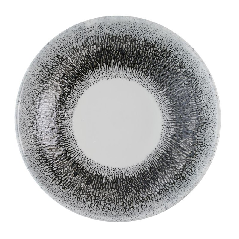 Assiettes coupes rondes Churchill Studio Prints Fusion Black Evolve 182mm (Lot de 12) - Gastronoble - HR304