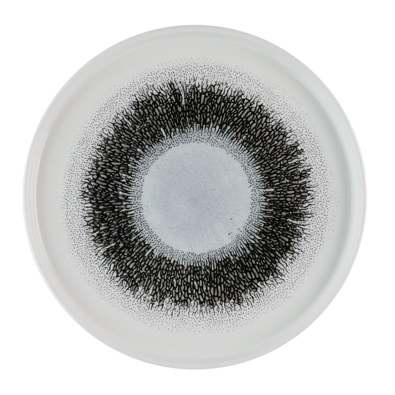 Assiettes avec rebord Churchill Studio Prints Fusion Black 260mm (Lot de 6) - Gastronoble - HR305