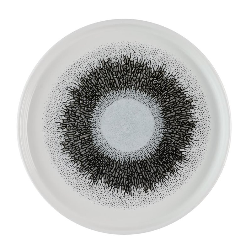 Assiettes avec rebord Churchill Studio Prints Fusion Black 210mm (Lot de 6) - Gastronoble - HR306